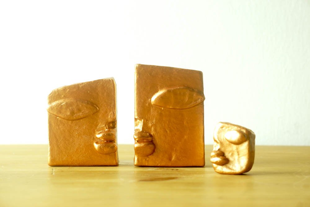 Love, air dry clay sculpture, 2020