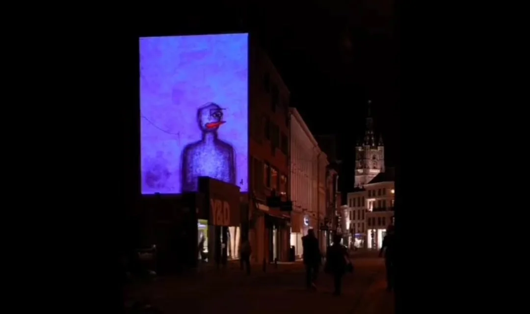Projection in Ghent, Belgium 2022