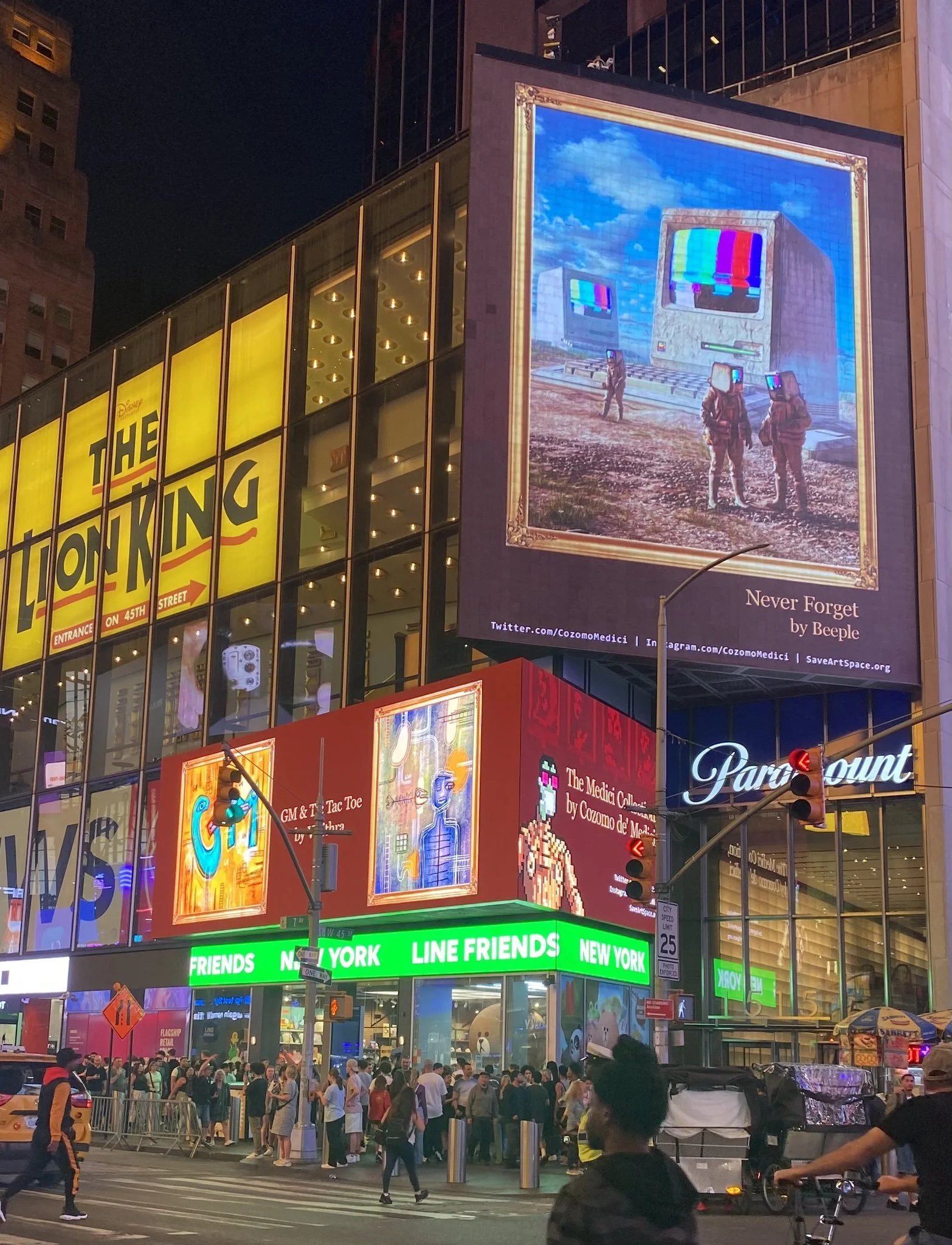 Times Square NYC billboard 2023
