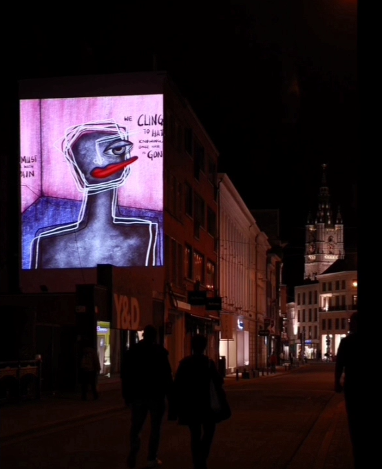 Projection in Ghent, Belgium 2022