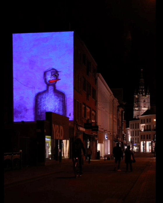 Projection in Ghent, Belgium 2022