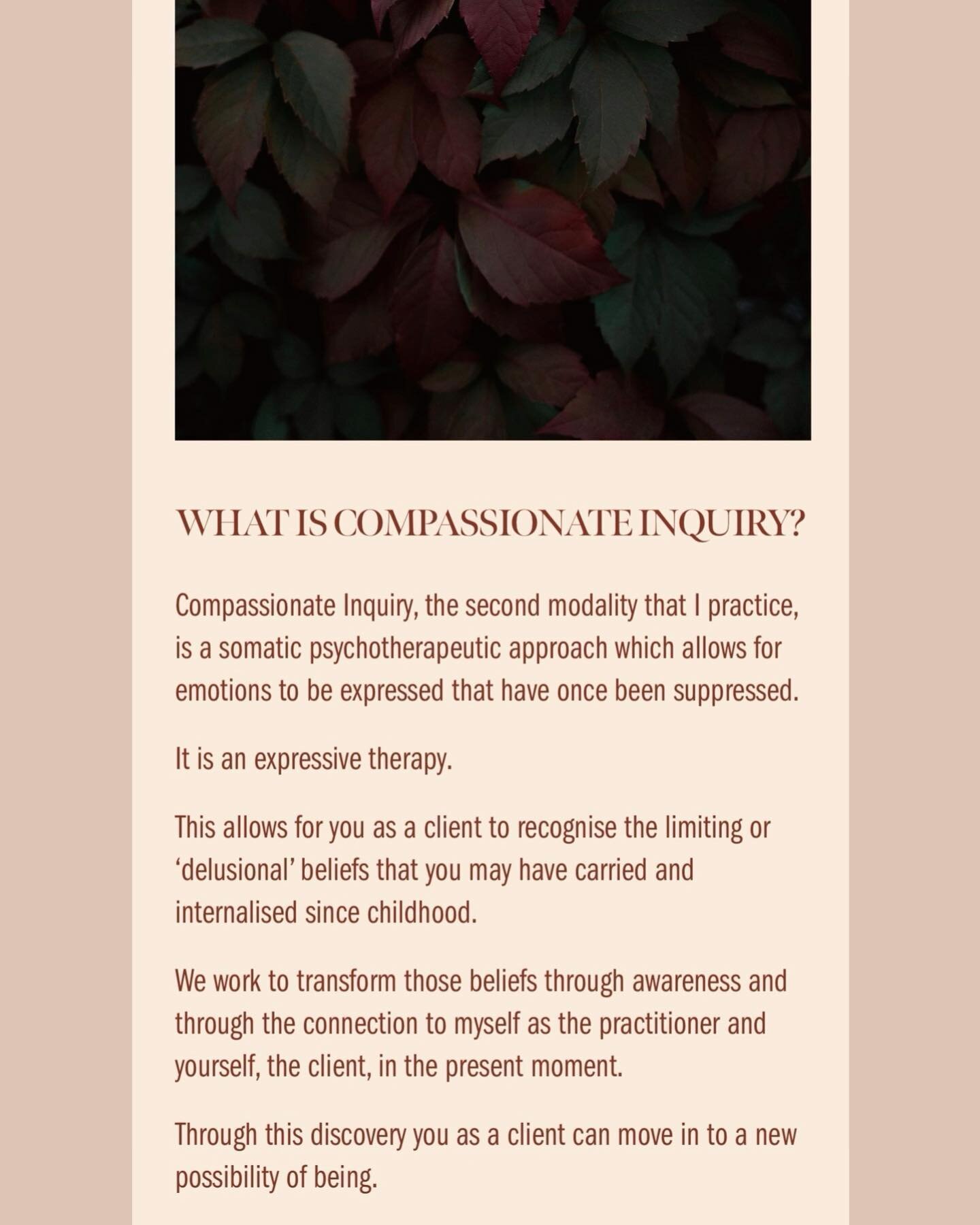 &diams;️ About Compassionate Inquiry from my website https://alisaeft.com/

I&rsquo;m taking on new clients at the moment using both EFT tapping and Compassionate Inquiry 💌 

📧 If you are curious, send me a DM for more information 💭

✨ 

#efttappi