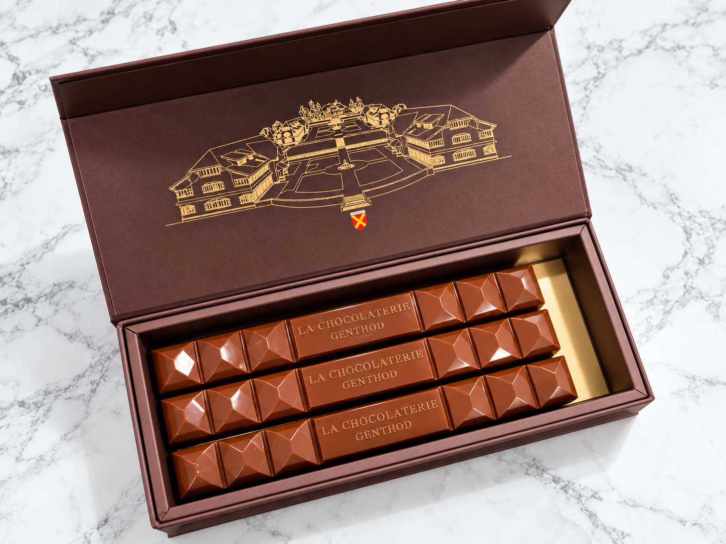 Coffret de 3 barres chocolatées