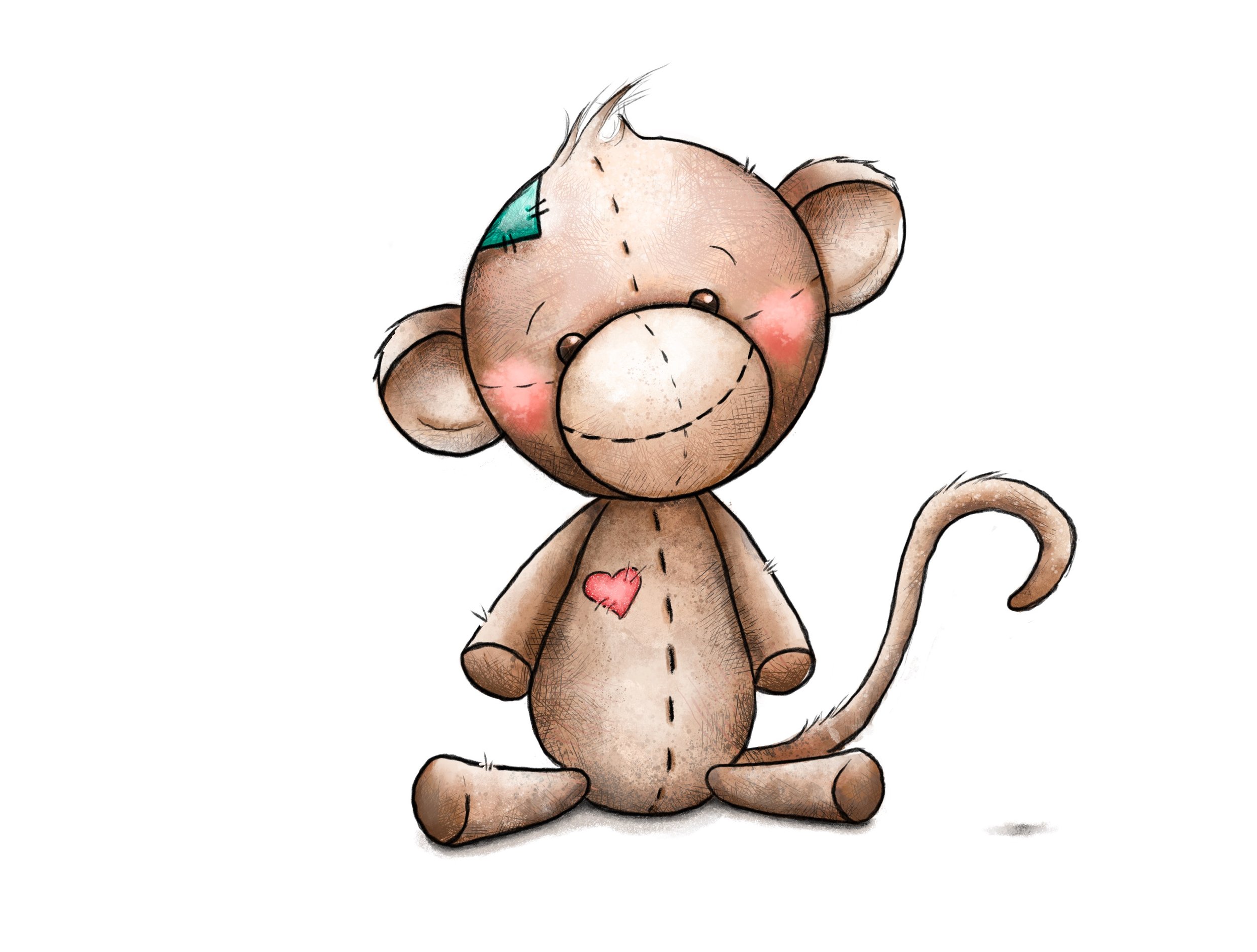 illustration of Beans the Monkey by Cassidy Doolittle from the children's book Like Your Laugh by children's author Jessica Jernigan
