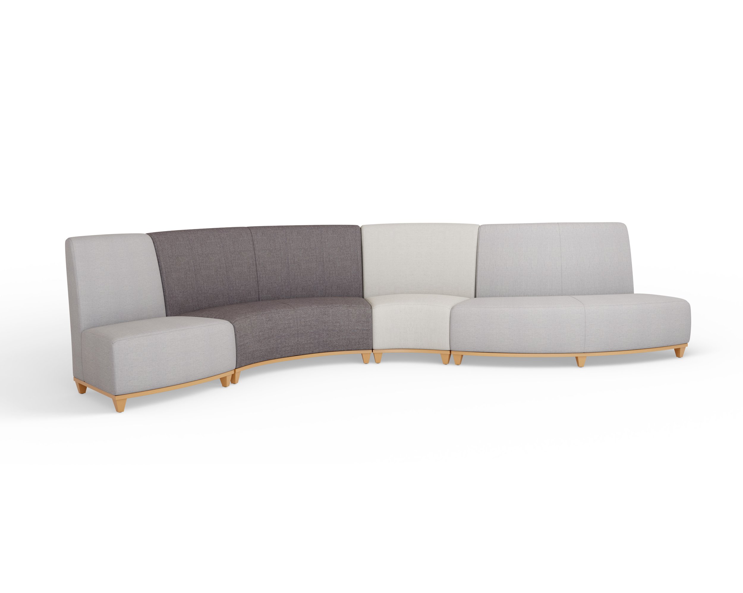 FROM LEFT: 9010-OC, 9010-2IC, 9010-IC, 9010-2OC IN KVADRAT MOLLY 2 0112, 0154, 0192 WITH WOOD LEGS IN HONEY BEECH 