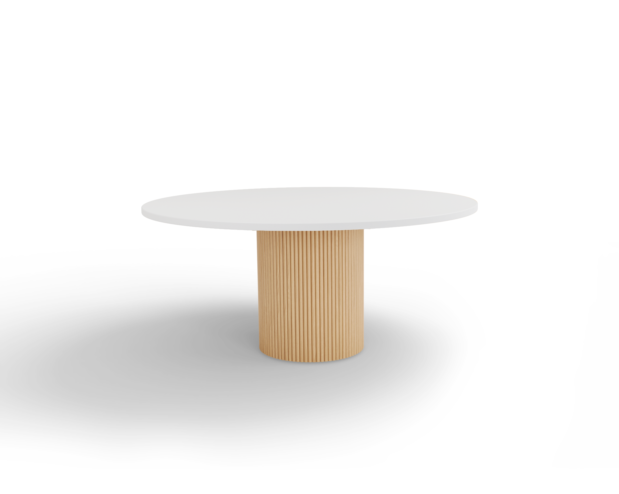 3092-60D REED TABLE WITH DESIGNER WHITE SOLID SURFACE TOP