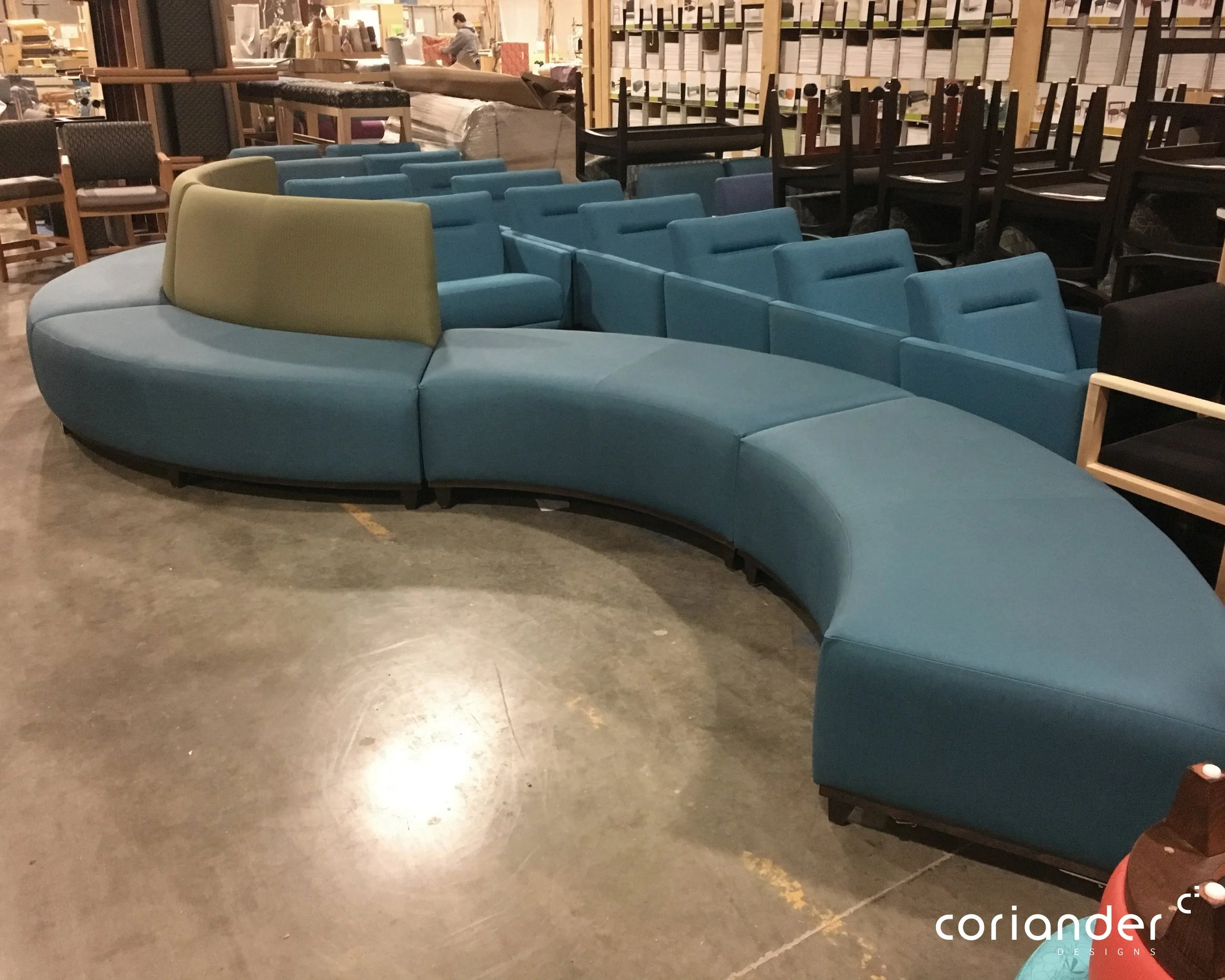 KENZIE SERPENTINE BANQUETTES - LOW BACK AND BENCH UNITS