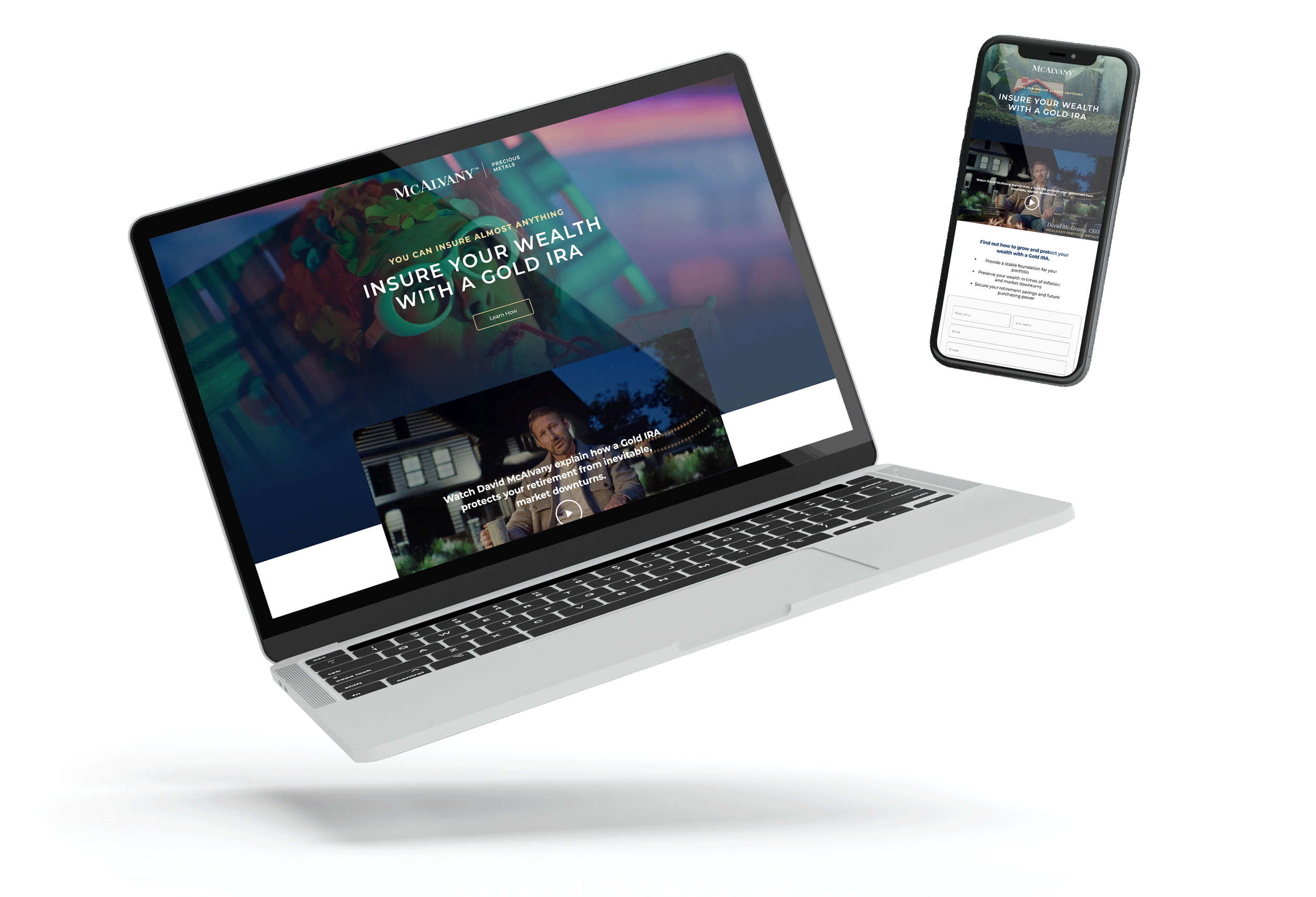 Landing page design for McAlvany Wealth Investments
2026 AAF Silver ADDY (campaign)