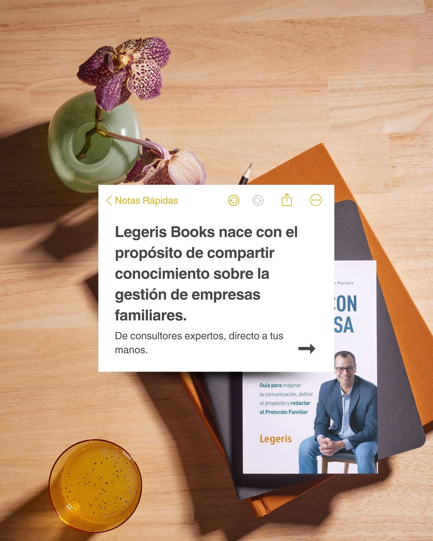 En Legeris creemos que el conocimiento correcto puede marcar la diferencia en una empresa familiar. Por eso, acercamos la experiencia de expertos a tus manos, a trav&eacute;s de libros que no solo informan, sino que entregan herramientas concretas pa