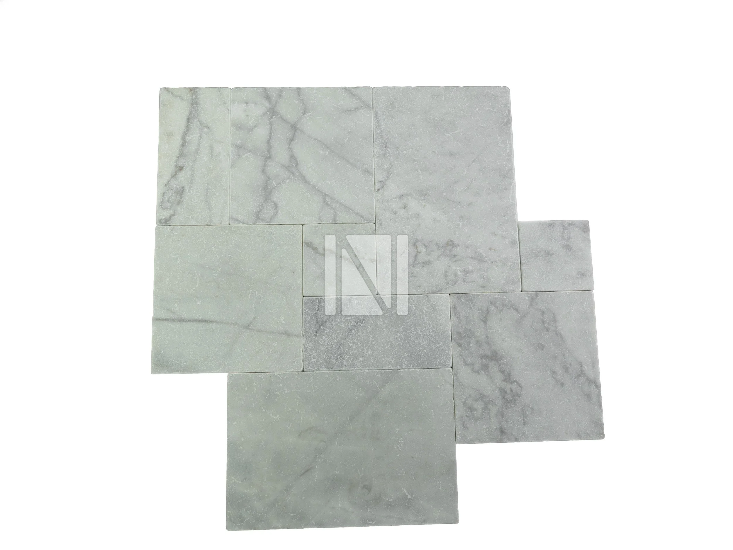 Carrara Tumbled Pavers