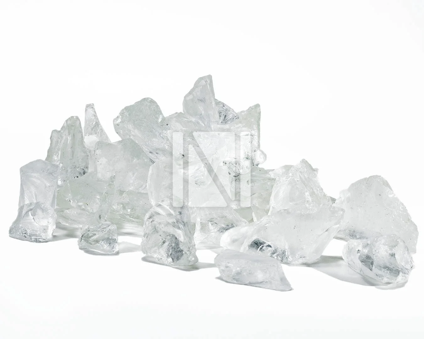 Clear Crushed Glass Pebbles