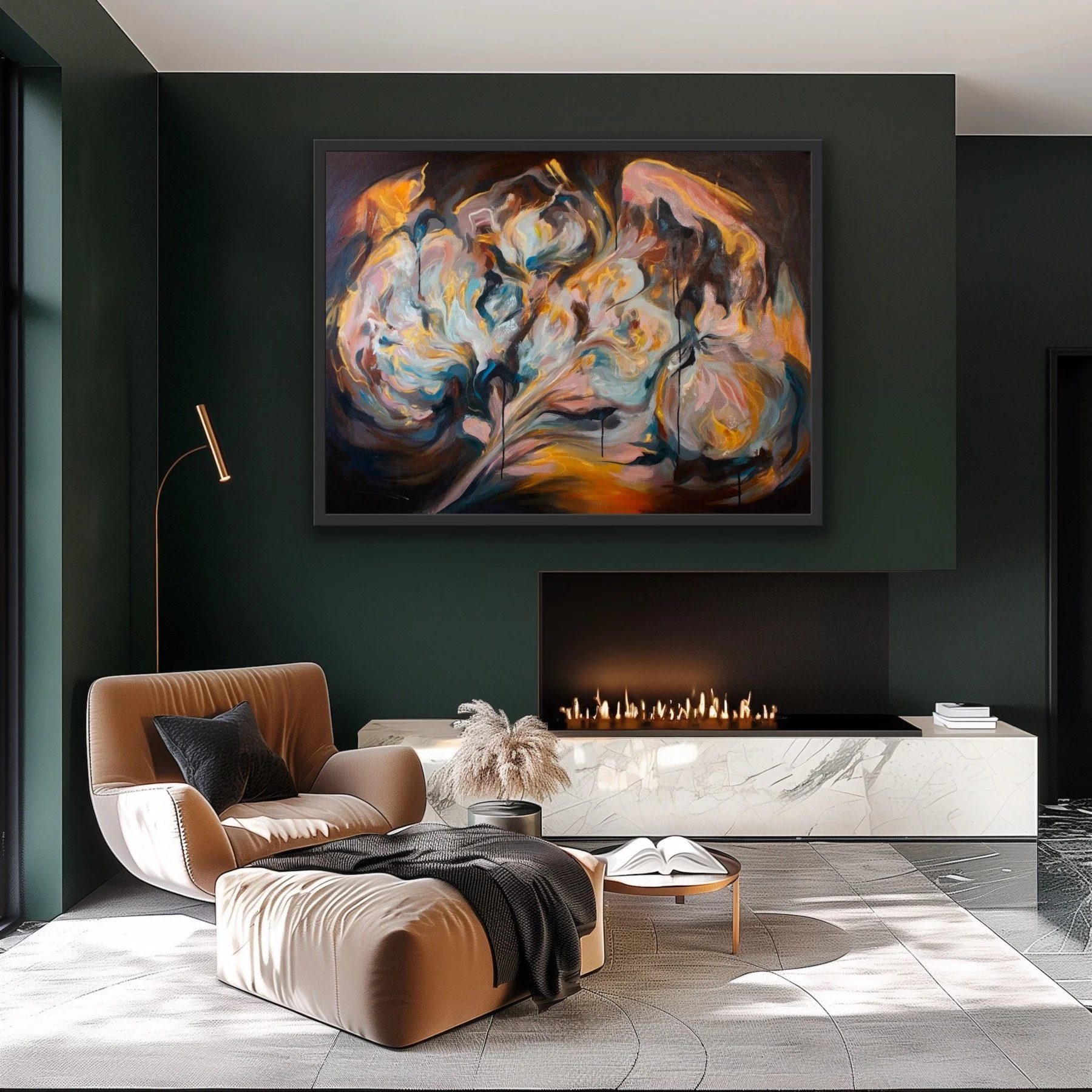 Desert Wildflowers in modern room.JPG