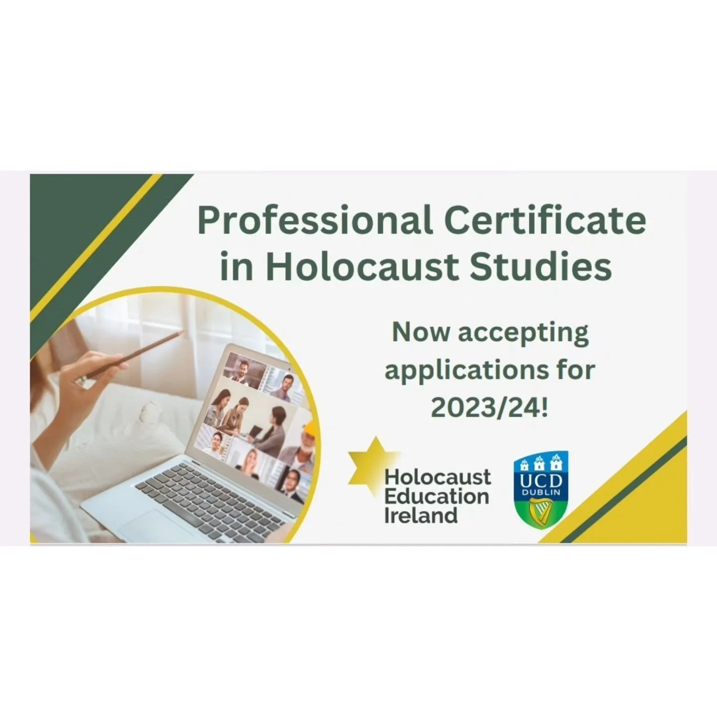 Don't forget! Applications are now open for the Professional Certificate in Holocaust Education for the academic year 2023/2024. Click the link in our bio for further information.

#Holocaust #education #holocausteducation