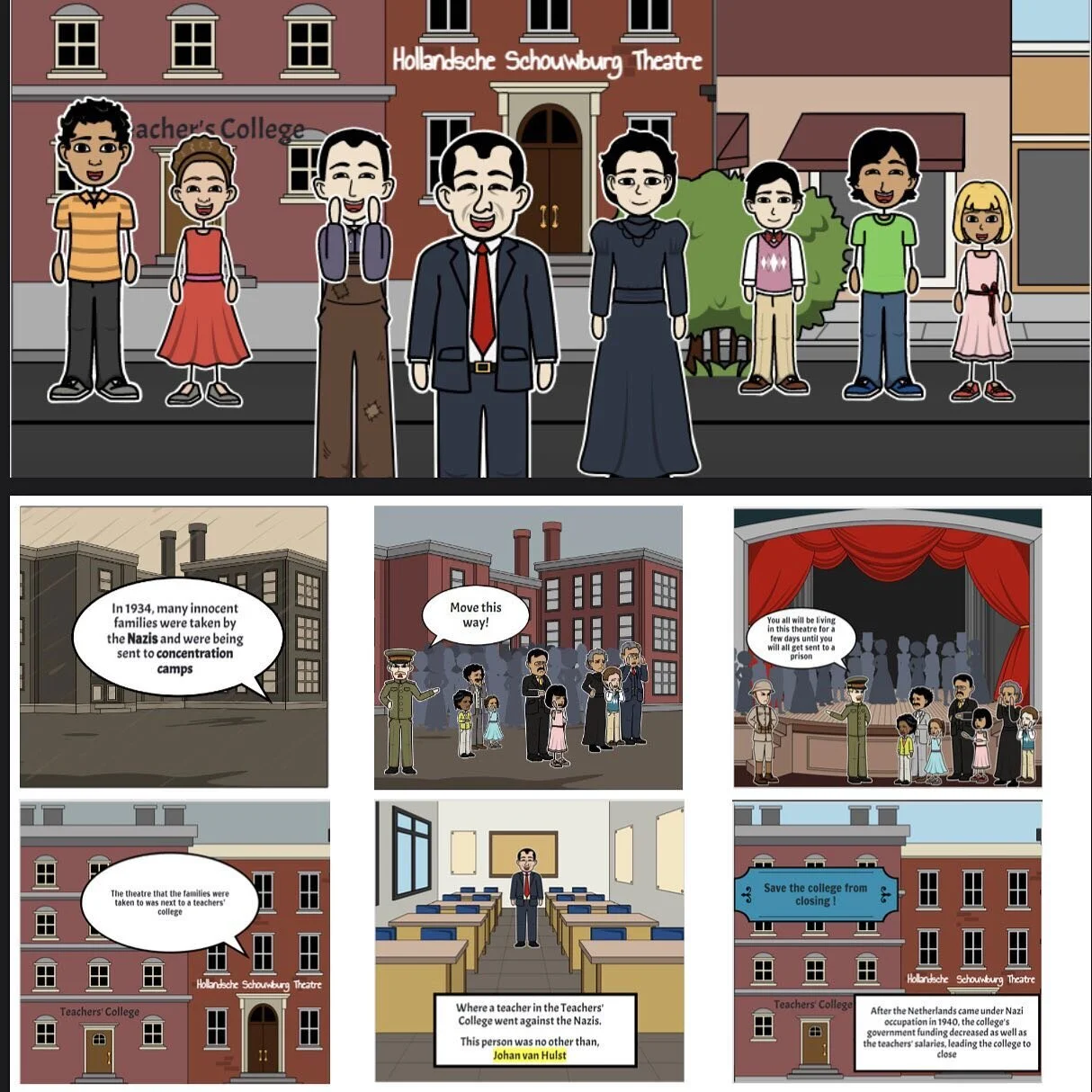 The winners of this year&rsquo;s Mary Elmes Prize in Holocaust Studies have been announced! Pictured here are the winning entries in the Art category:

1st place: &lsquo;Hidden to Safety&rsquo; - Kishaylin Reddy, Stratford College, Dublin
2nd place: 