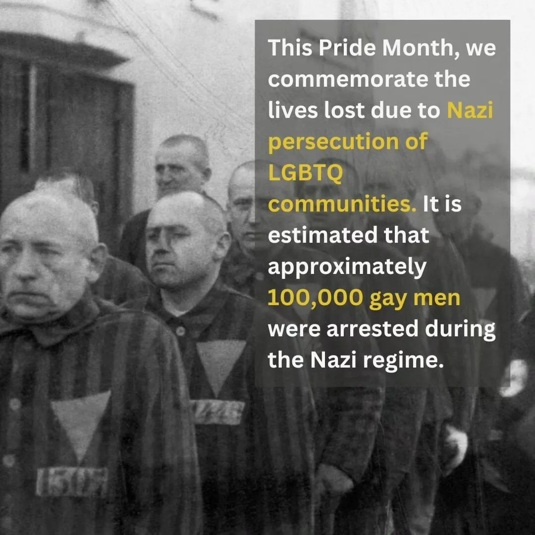 This Pride month, we are highlighting the persecution and violence perpetrated against the LGBTQ+ community during the Nazi regime. In the first of our Pride series, we look at the persecution of gay men by the Nazis:

#pride #lgbtq+ #holocaustmemori