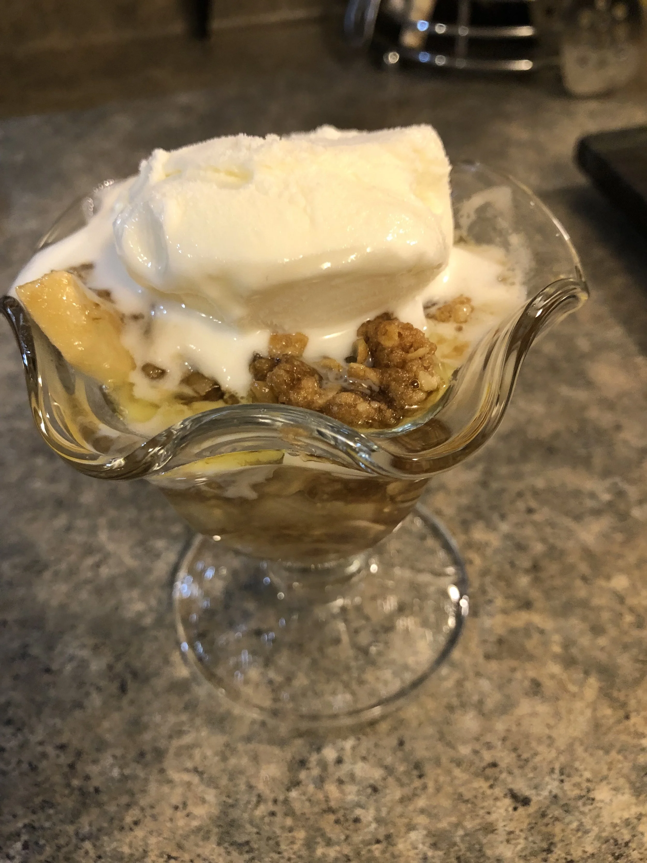 Apple Crisp - best served with ice cream or whipped cream 