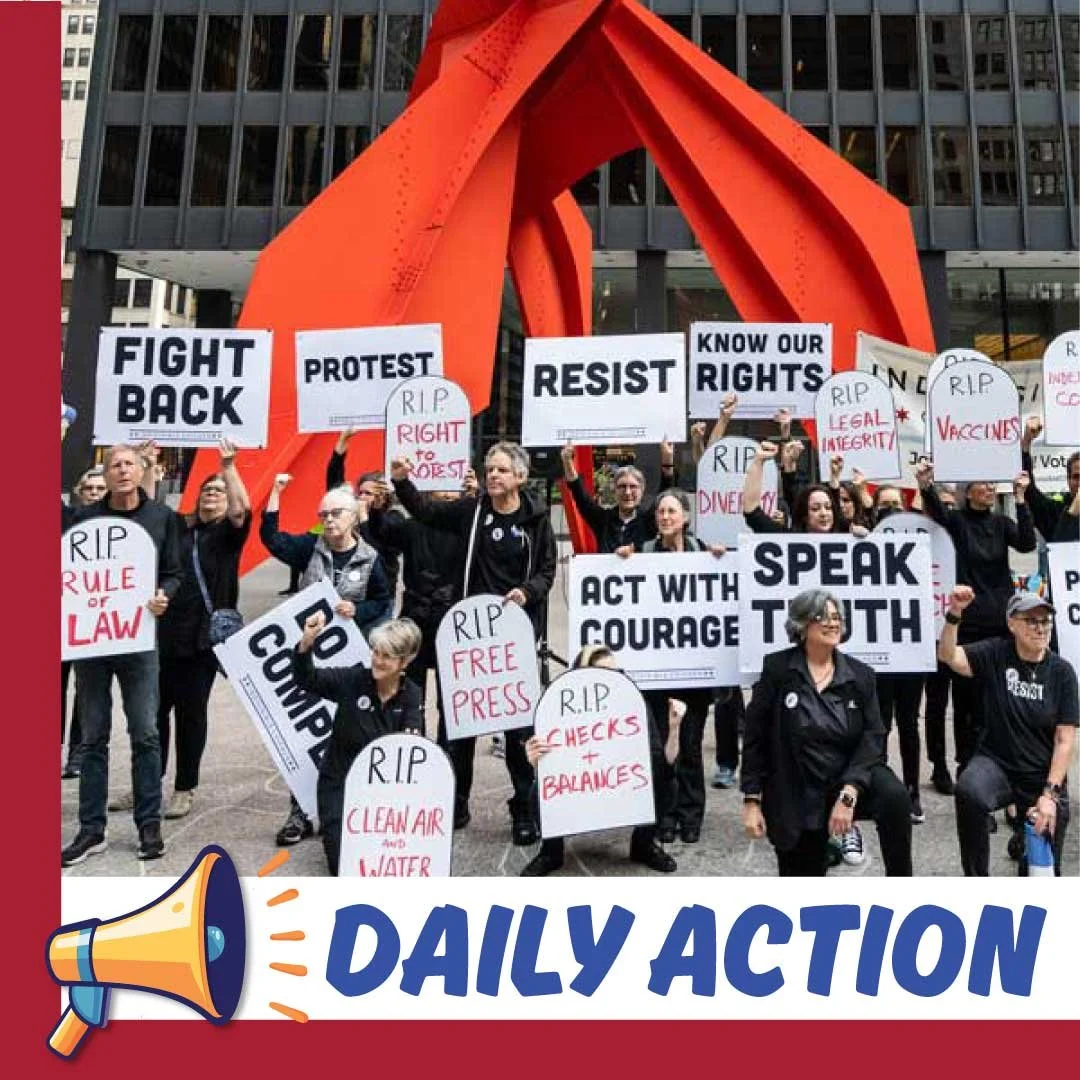 Tuesday, March 17 - Vote in the IL Election TODAY! / More Witness Slips / No Kings Medical Volunteers