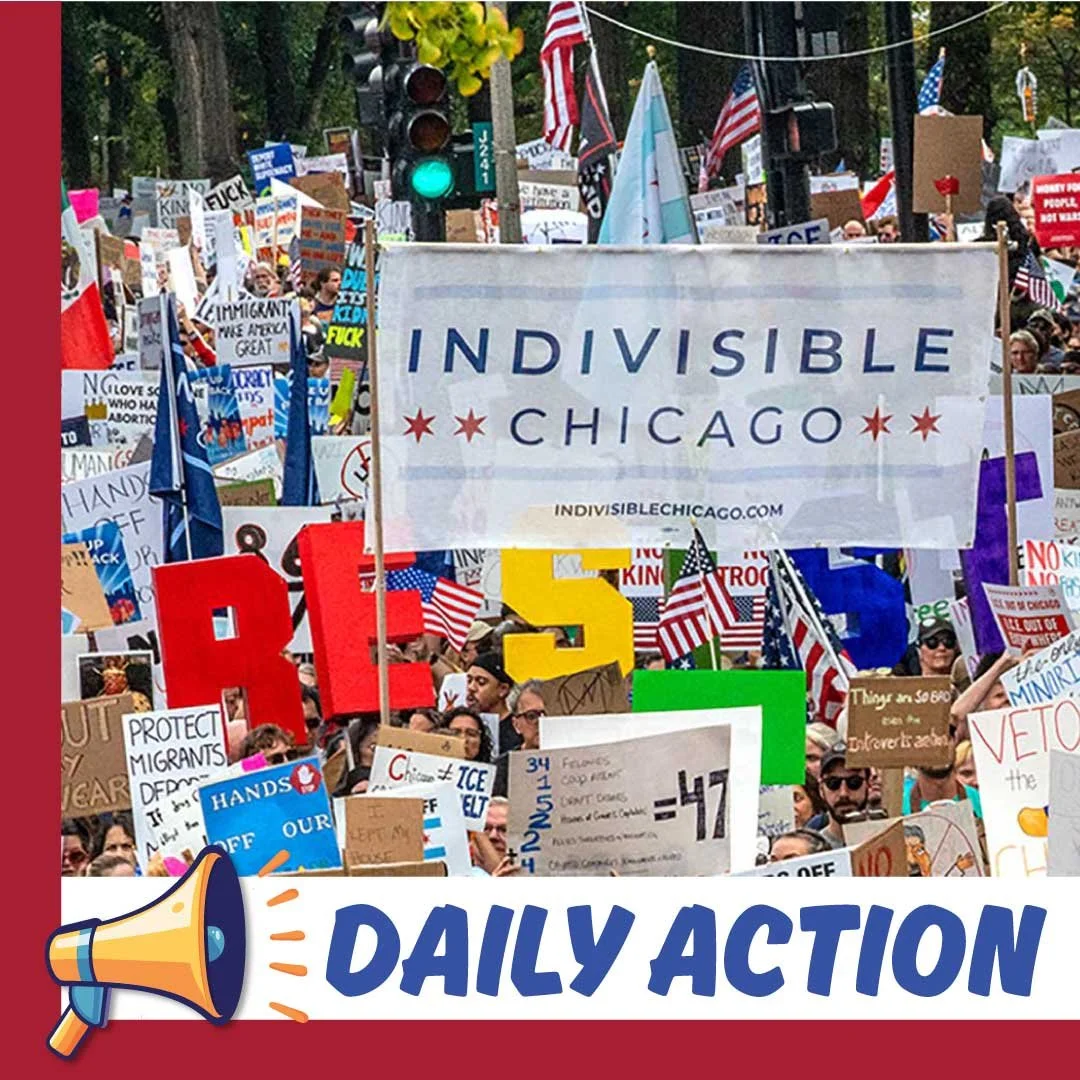 Wednesday, March 25 - Oppose a DHS Deal with ICE Funding / No Kings Chicago 3/28 / Know Your Rights Trainings