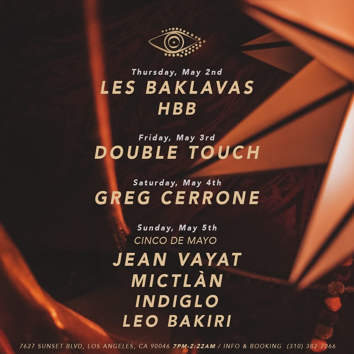 Kicking off May at @members__love with a special lineup 🫦

Thursday : @lesbaklavas &amp; @dj_hbb 

Friday : @doubletouchofficial 

Saturday : @gregcerrone 

Sunday - Cinco De Mayo : @jean_vayat | @djmictlan | @_indiglo | Leo Bakari

Link in our bio 
