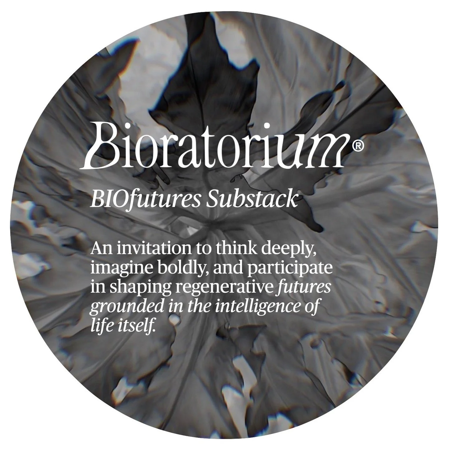 Curated by Bioratorium&reg;, BIOfutures was created to explore, question and imagine how biology is reshaping our collective futures. Part journal, part laboratory notebook, part speculative commons, BIOfutures sits at the fertile intersection of bio