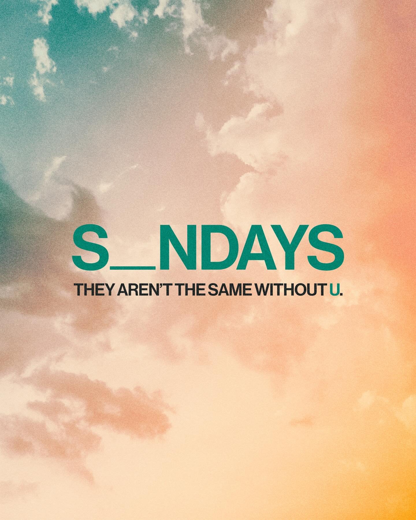 🫵 Church isn&rsquo;t just a building, it&rsquo;s people coming together to worship, grow, and find hope. 

Set your alarm, grab a friend, and join us this Sunday. It won&rsquo;t be the same without you! 🙌