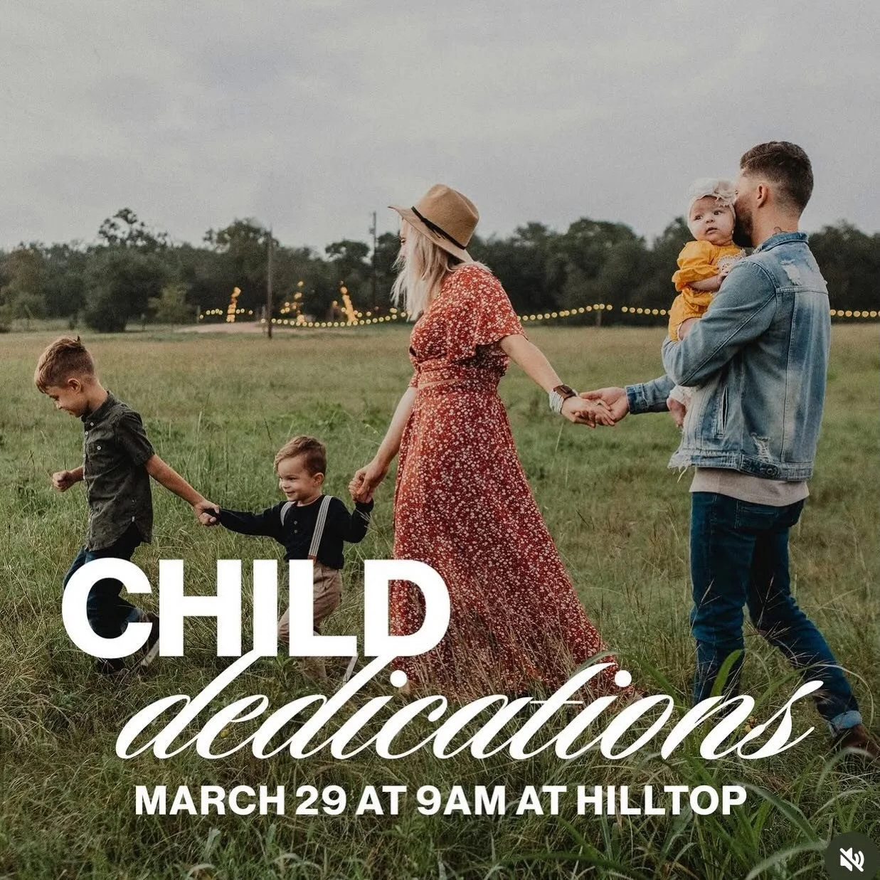 Child dedications is coming up on Sunday, March 29th. This is our chance to gather around families and commit to helping raise their kids in the ways of the Lord! 🙌

Sign up to get your kids dedicated! DM for details! 🎉