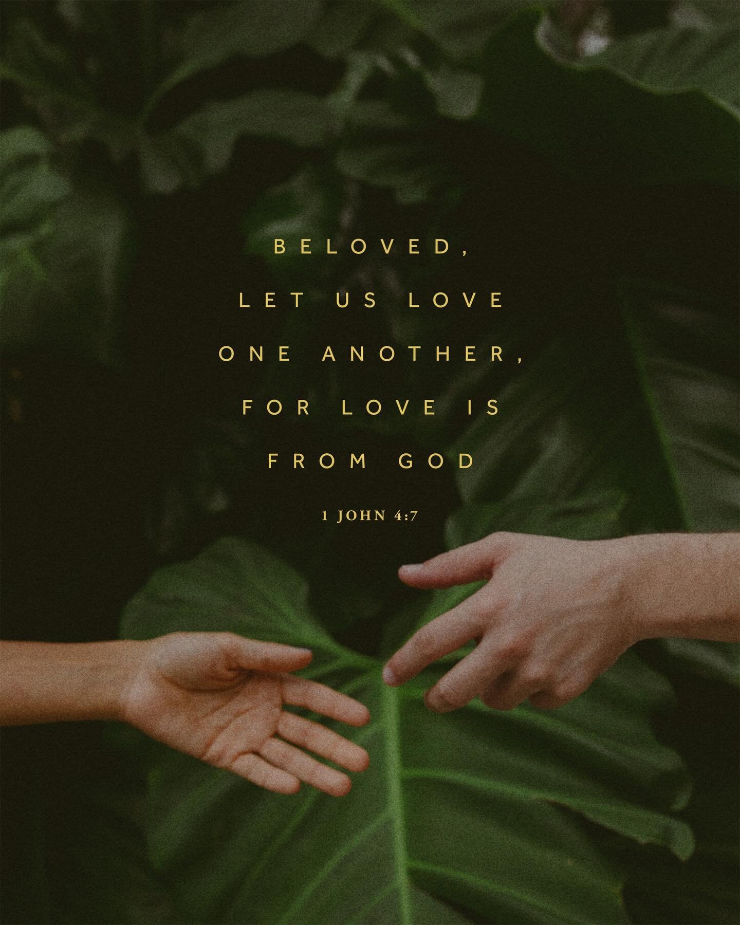&ldquo;Dear friends, let us love one another, for love comes from God. Everyone who loves has been born of God and knows God.&rdquo; 

The thing that should mark us as believers is our love. It reflects God&rsquo;s nature when we love in spite of ang