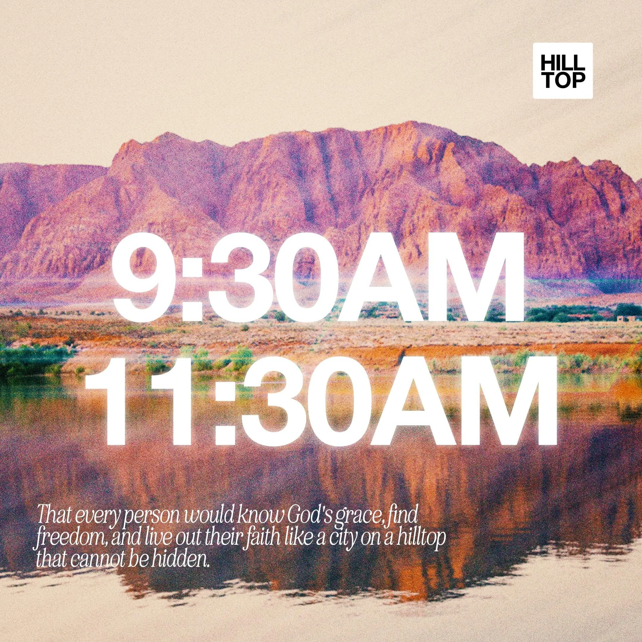 Don&rsquo;t forget! Our new service times starts this SUNDAY!! Can&rsquo;t wait to see you at 9:30am or 11:30am service! 😆🙌