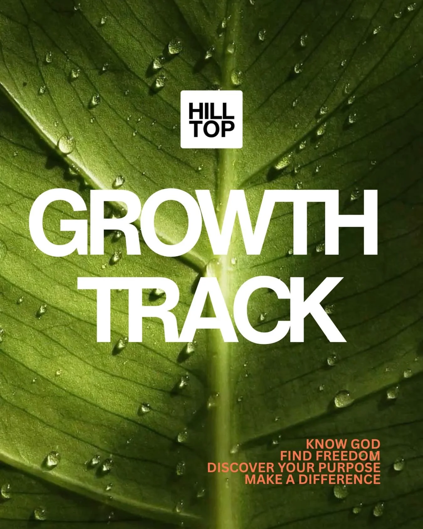 Join us THIS SUNDAY for our in-person Growth Track! It is a class designed to help you take the next step in your faith! We focus on knowing God, finding freedom, discovering your purpose, and making a difference! Join us after 2nd service- we&rsquo;