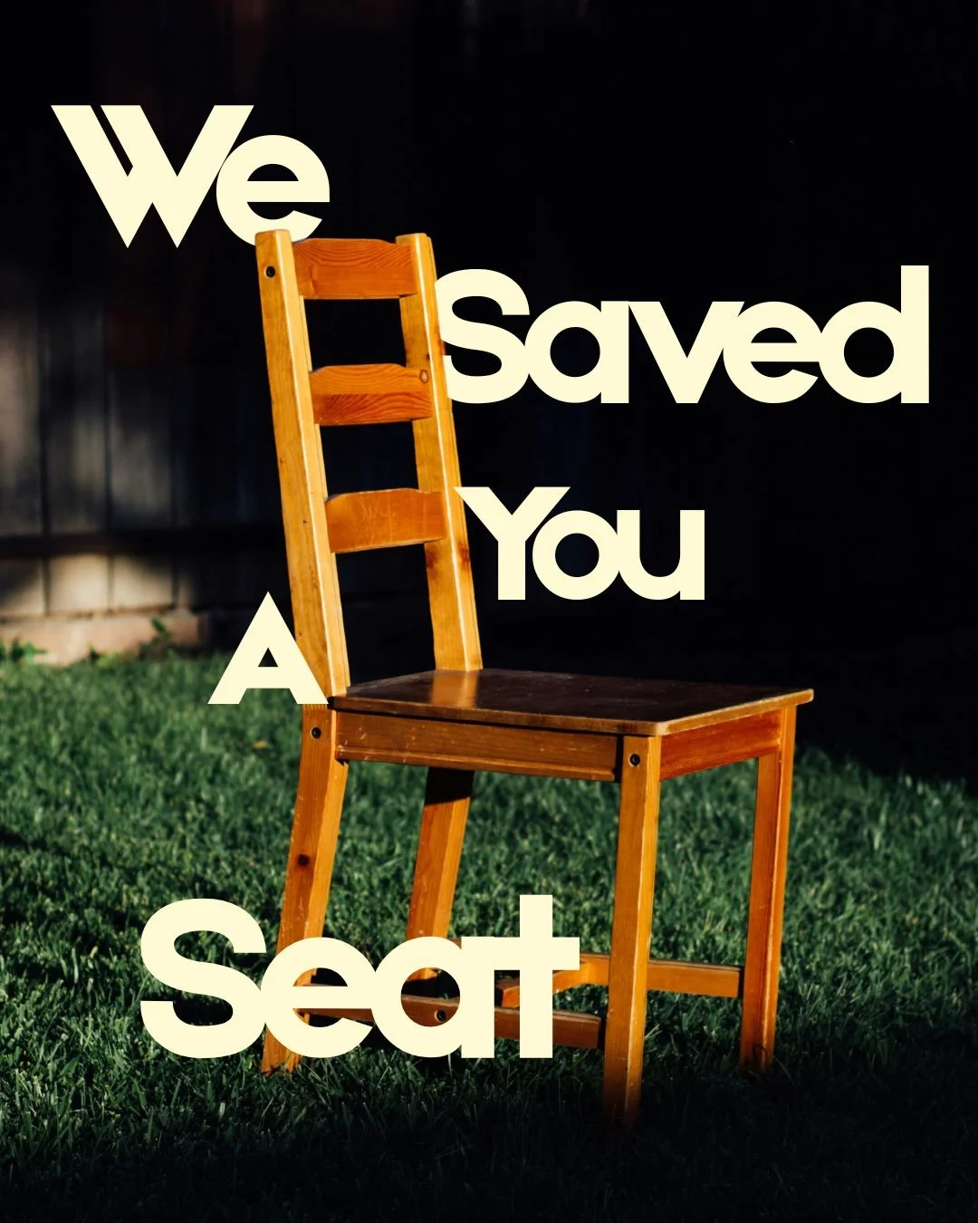 We saved you a seat!! We want you here at church, come join us at 9:30AM and 11:30AM!! 

#jesus #church #bible #family #worship