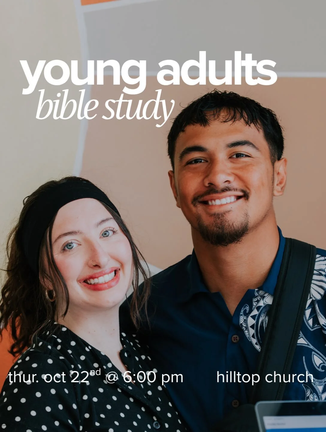 ⭐️YOUNG AGULTS IS THIS THURSDAY!⭐️
We are so excited to connect with you this Thursday at 6pm!!! Come ready to worship, dive into the Word of God, and to get in Christian community!! 

Hilltop Church | Young Adults 
Thursday Night | 6PM-8PM

#jesus #