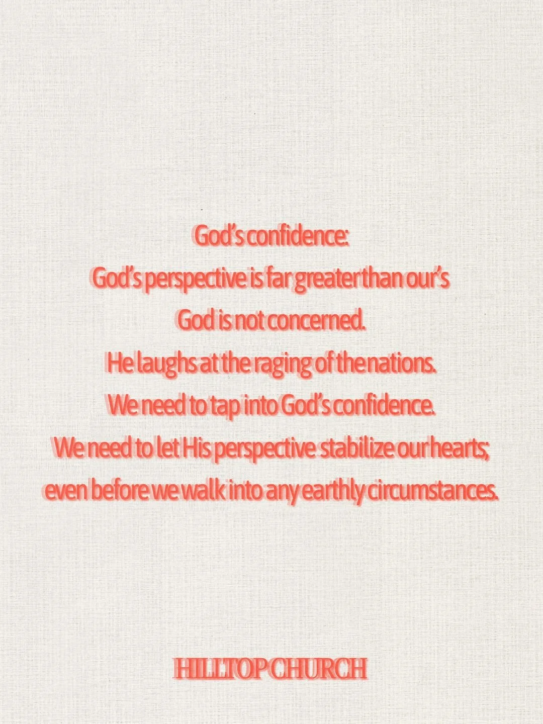 ⭐️Prayer focus for this week!⭐️

Join us this week as we pray to walk in &ldquo;God&rsquo;s confidence.&rdquo; And join us this Wednesday at Encounter as we pray as a congregation! At 6:30PM, we&rsquo;re going to worship and intercede as a family!! W