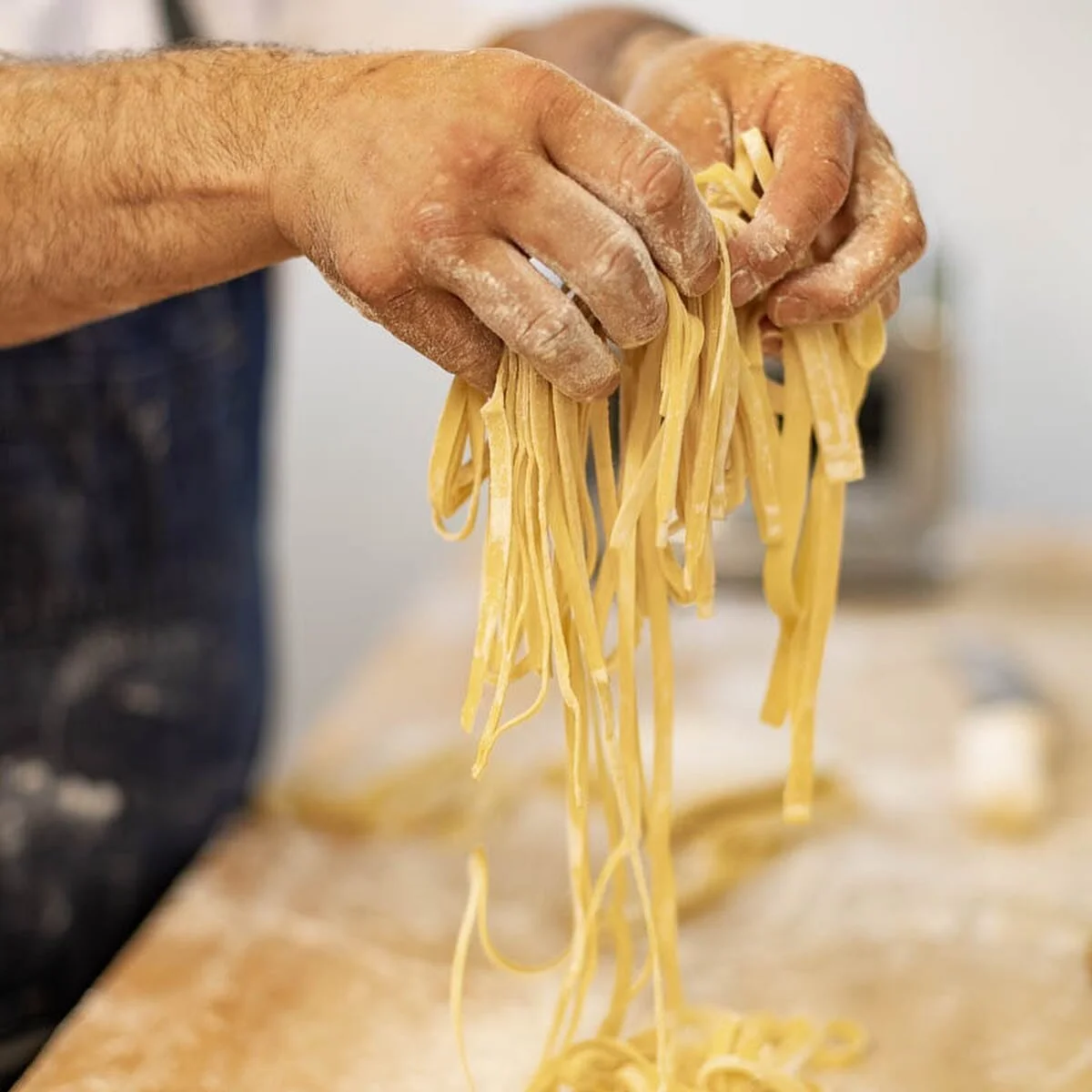 Our first private pasta lesson with @c.b.daniels and this talented (and fun!) crew was a success. Who&rsquo;s ready for more?!

&bull;&bull;&bull;
#whatisyourspiritpasta #tresiniambler #privatepastalesson #homemadepasta