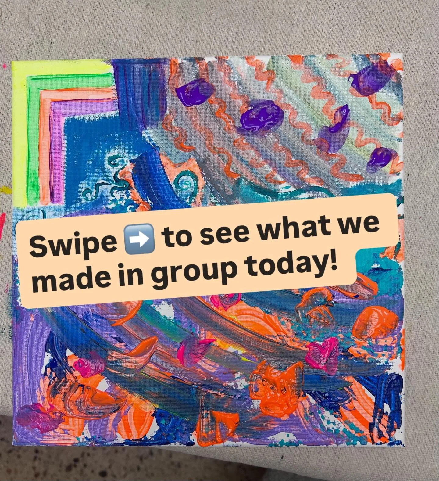 Look what we made! 🖌️🎨🧠

⚡️Today in Adult ADHD Art Group, we talked about what it&rsquo;s like to live and work with other neurodivergent folx - and how we can accommodate for sometimes competing needs. Or can we? This was a conversation with a lo