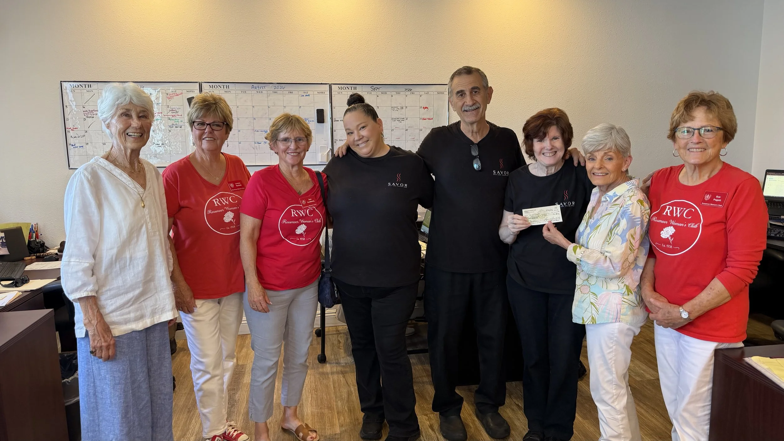 Rossmoor Woman’s Club Donation