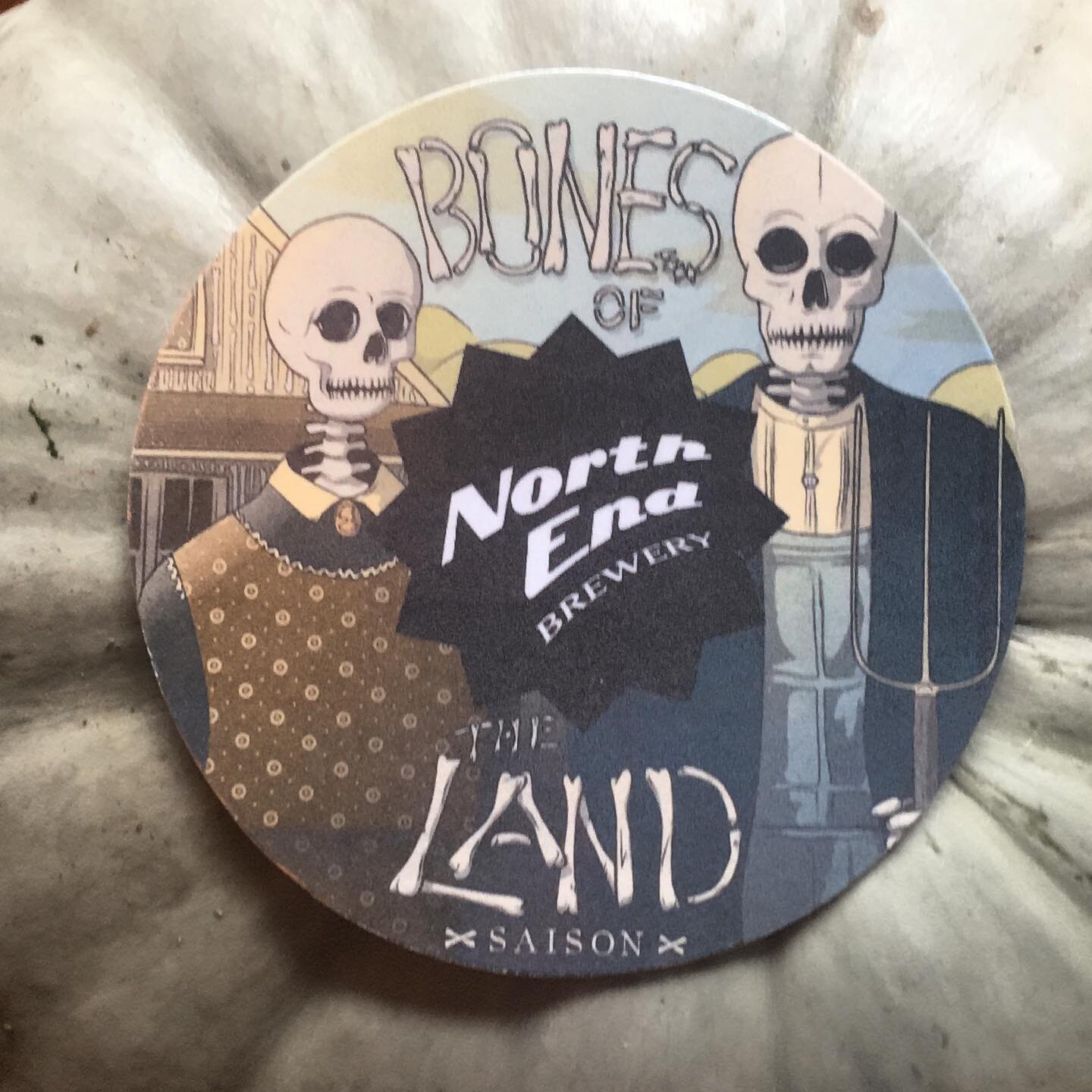 Today we&rsquo;re pouring @northendbrewing Bones Of The Land 🦴 Saison.