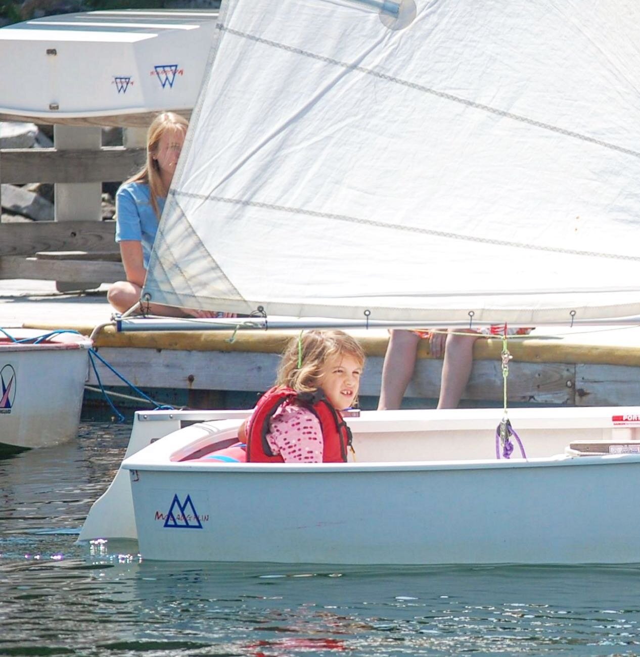 #tbt 2010 ⚡️ Back when Instructor Brin was in Opti A. #kseakids #kidswhosail #optisailing