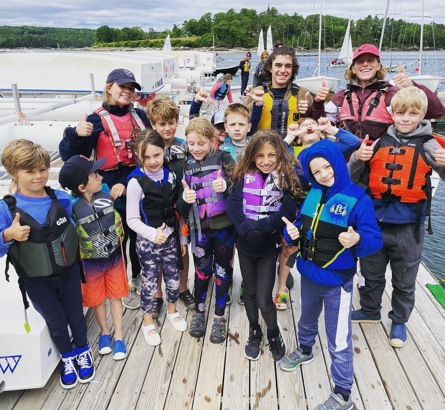 Summer 2023 countdown! ⛵️🔥😎 120 days until the first swim test! Yeeeoow! Class registration is open. Check out the link in bio. #kidswhosail #summer2023countdown #kseasail