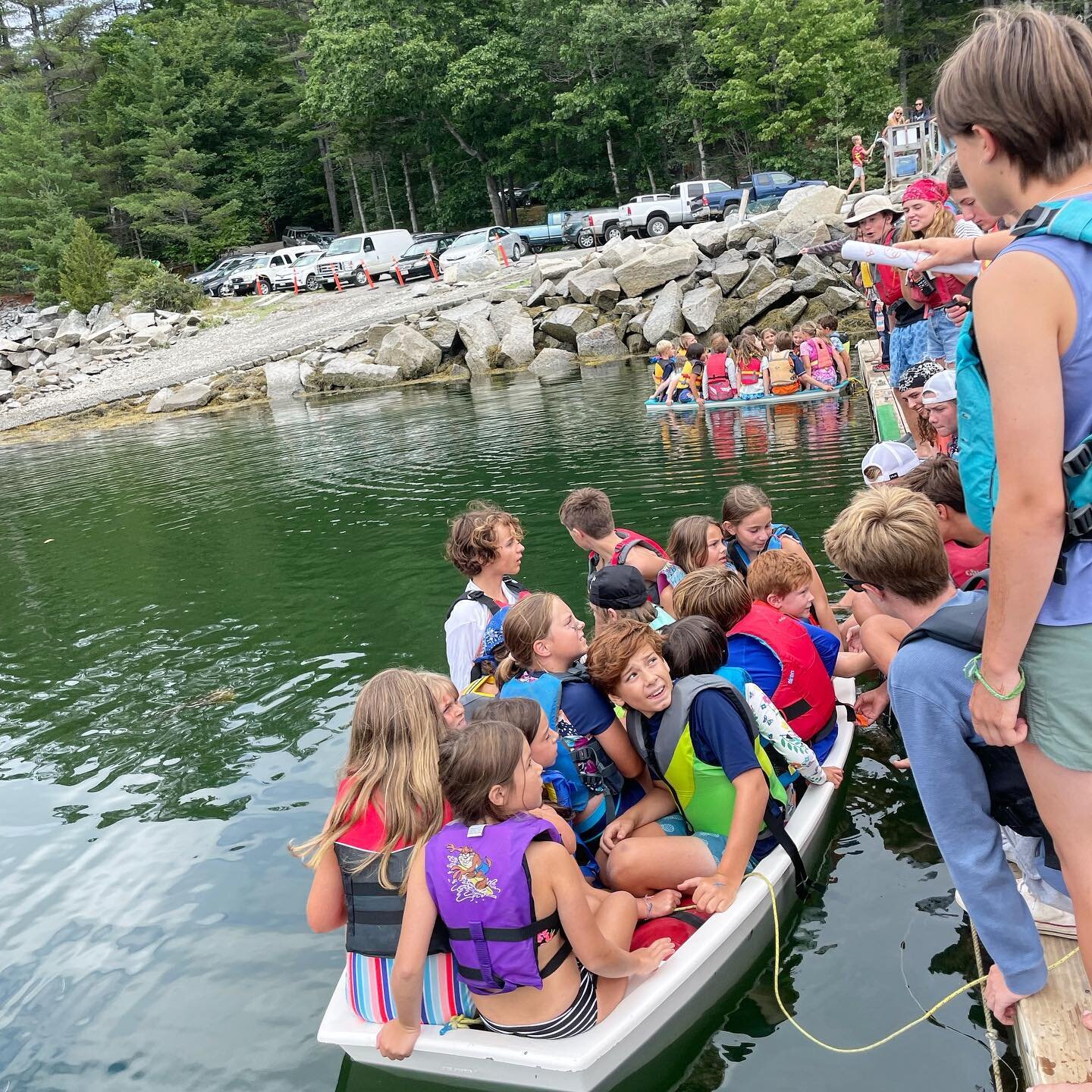 How many sailors can you fit in an Opti?! ⛵️ Countdown to Pirate Day 2023:) #kidswhosail #optisailing #summer2023 #ksea