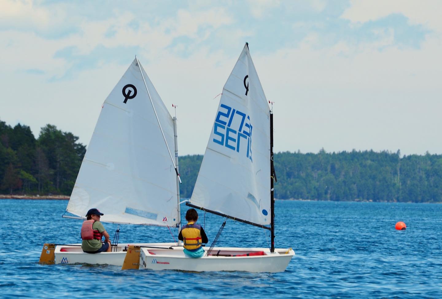 Our Opti Race Team had a great showing at Harraseeket last week. On to Marblehead tomorrow&hellip;stay tuned!