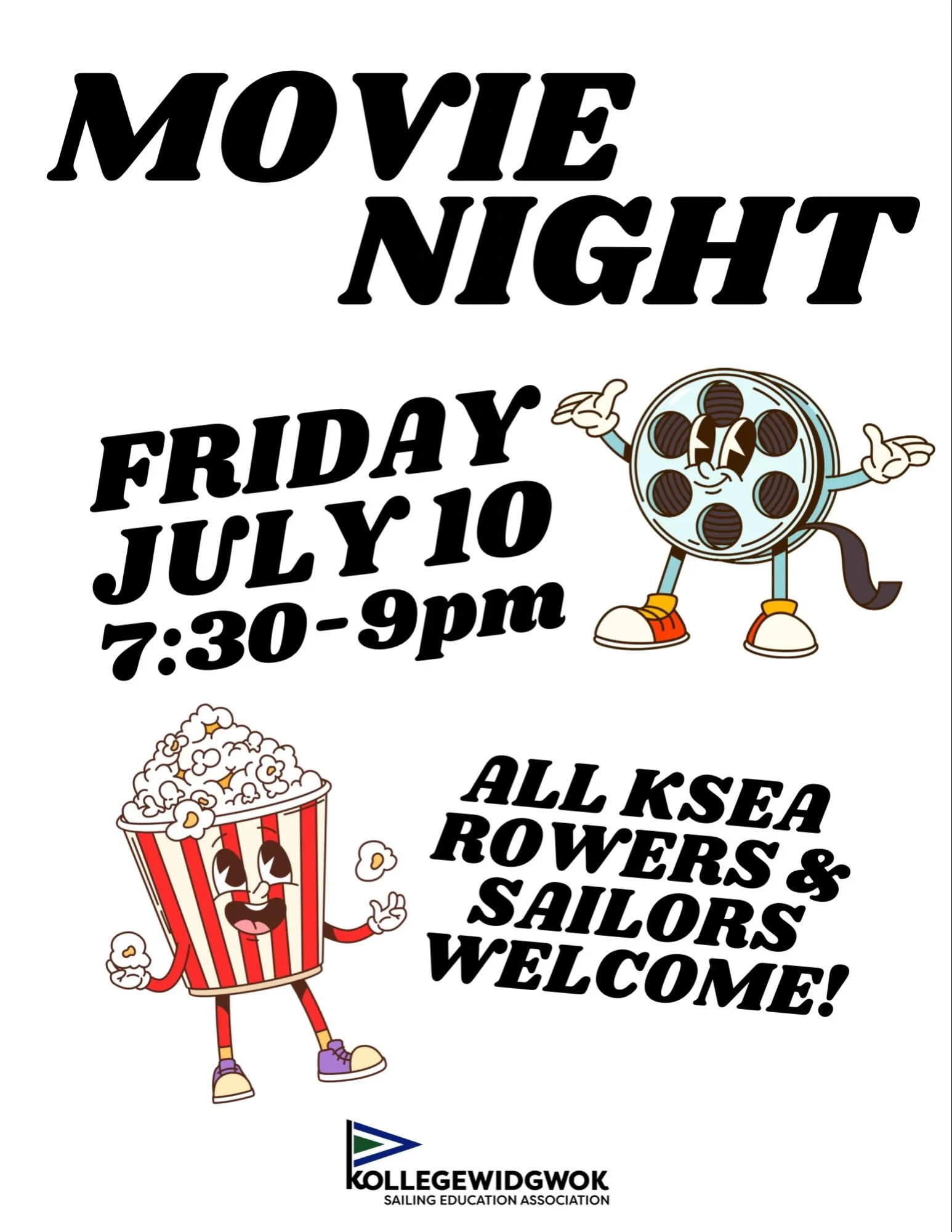 Attention sailors! KSEA is hosting our first 2026 movie night this Friday down at the KYC clubhouse. 

Our instructor crew is psyched to kick back, eat some popcorn and host our awesome KSEA sailors. 

See you then!