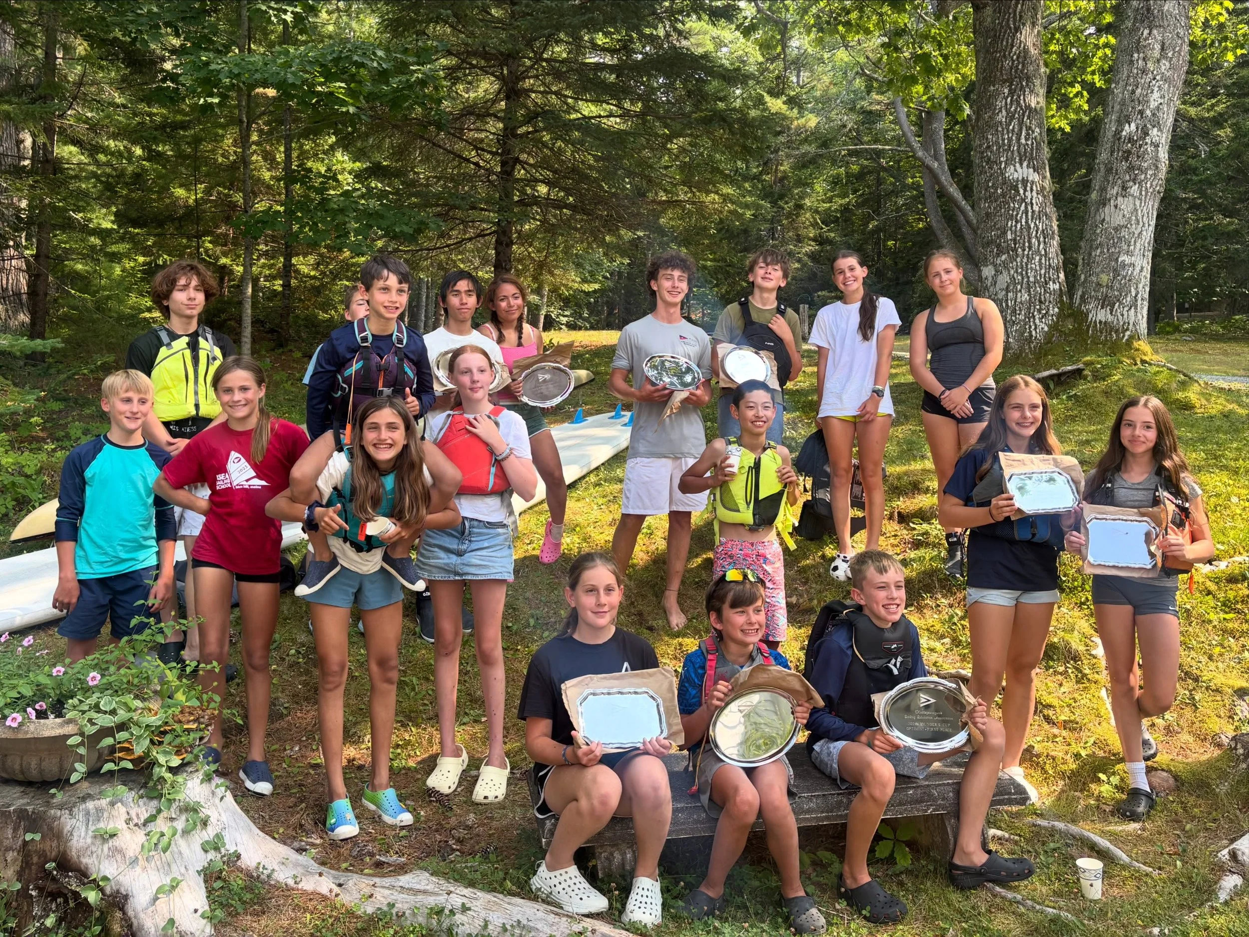 Founders Cup Race Results: 

Opti Fleet --
1. Hudson
2. Jamie
3. Emma 

420 Fleet --
1. Max and Zoe
2. Finn and Henry
3. Niven and Ellie