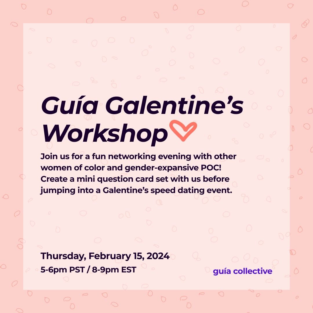 💜 Looking for a fun networking event with other women of color and gender-expansive POC? Want to celebrate Galentine&rsquo;s while also building your prototyping skills?

🎨  Join us for the Gu&iacute;a Galentine&rsquo;s Workshop on Thursday, Februa