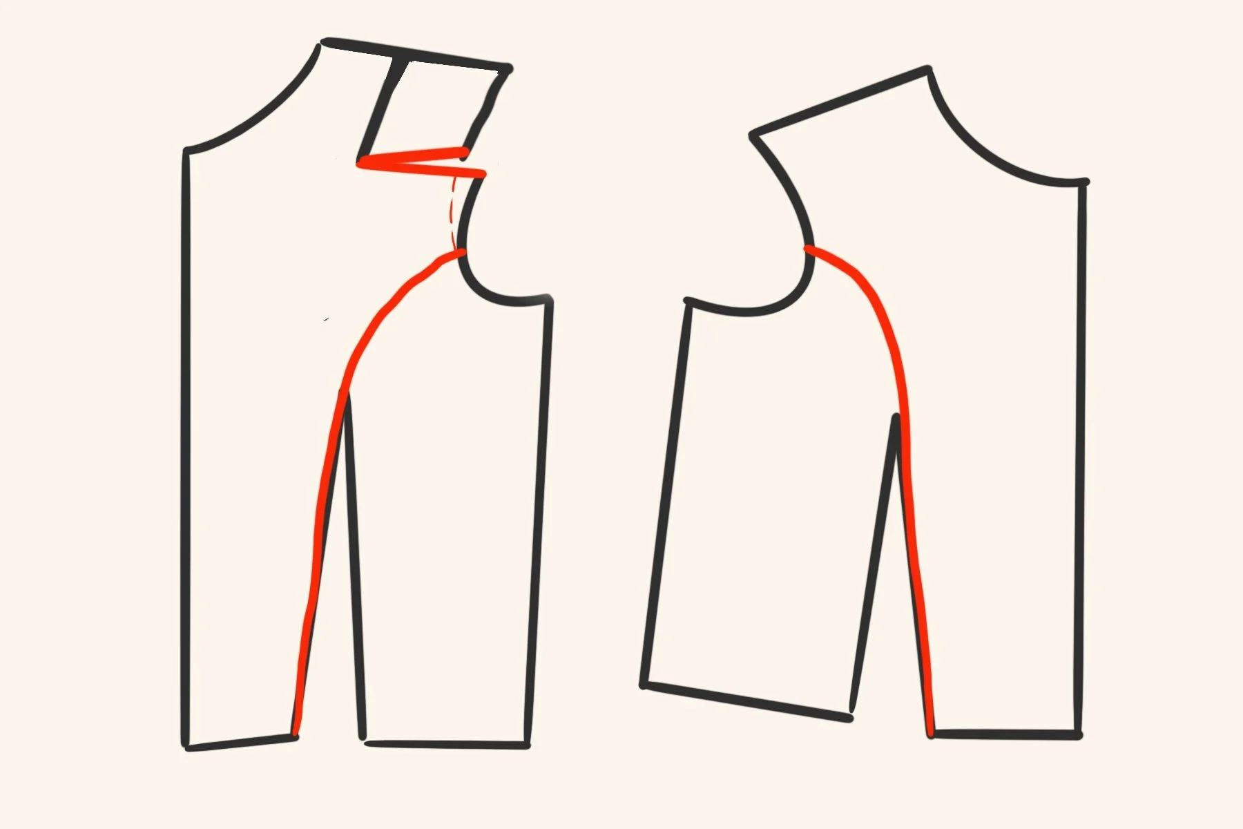 Patterning Basics - Princess Seam Manipulations on a Bodice Block ...