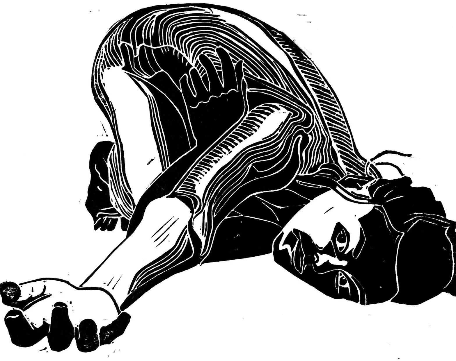 Reach Series - Linocut Print