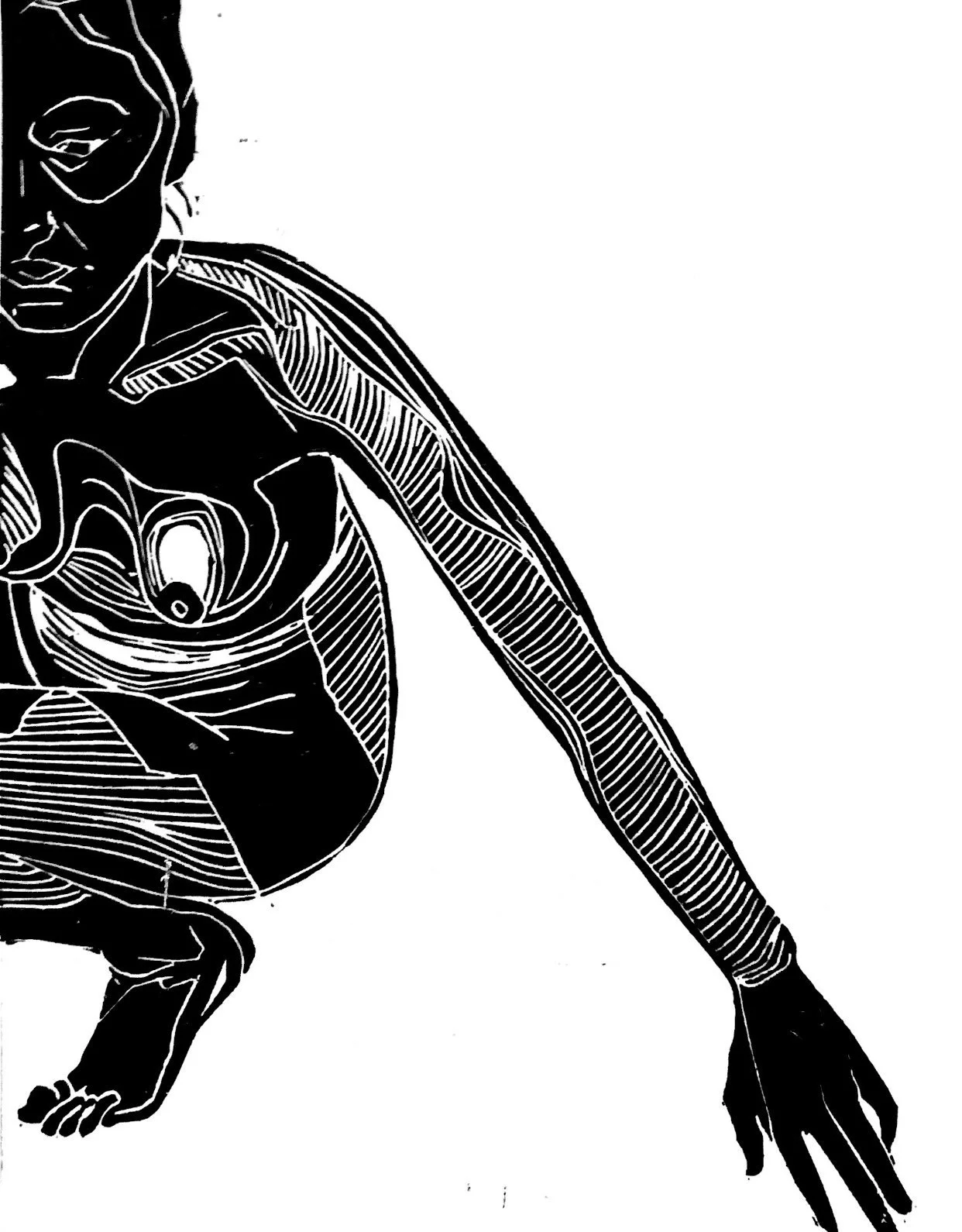 Reach Series - Linocut Print