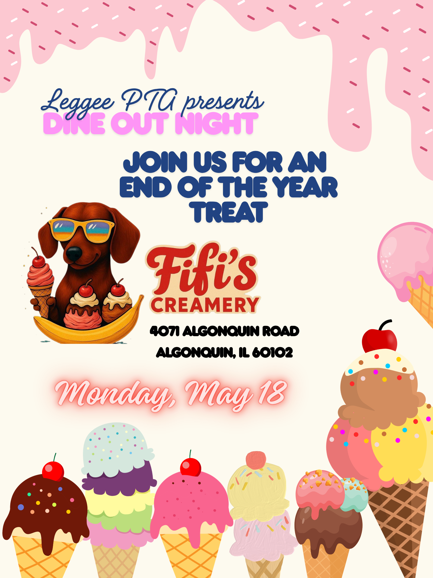Dine Out at Fifi's Creamery!