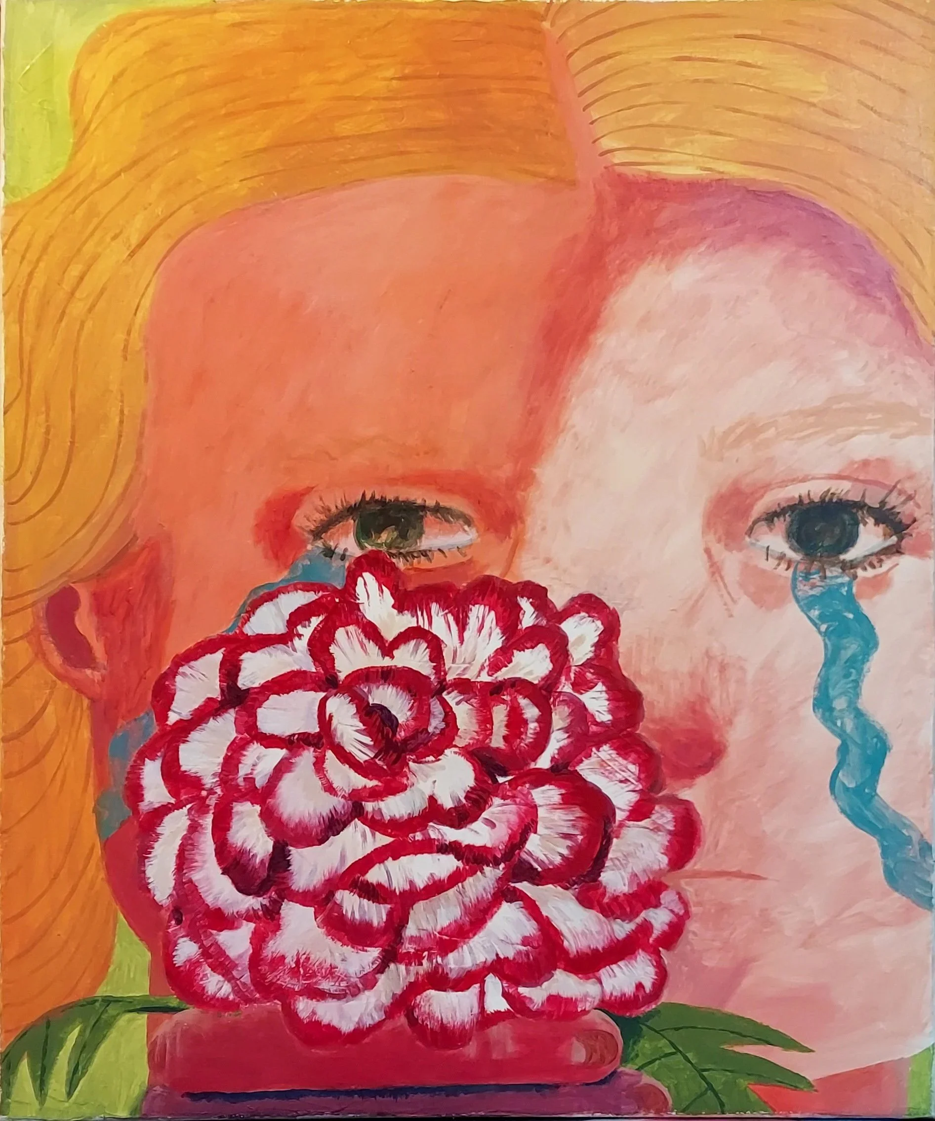 Prom (2022) 20"x20" acrylic on canvas