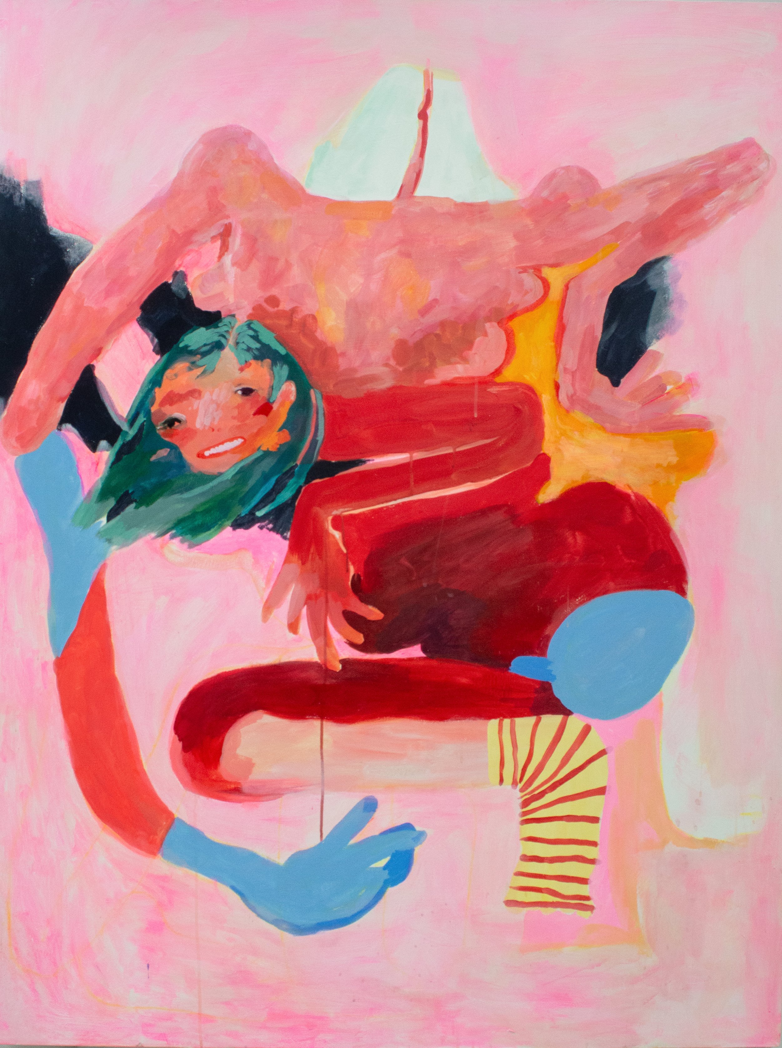 Impact I (2022) 63"x48" acrylic on canvas 