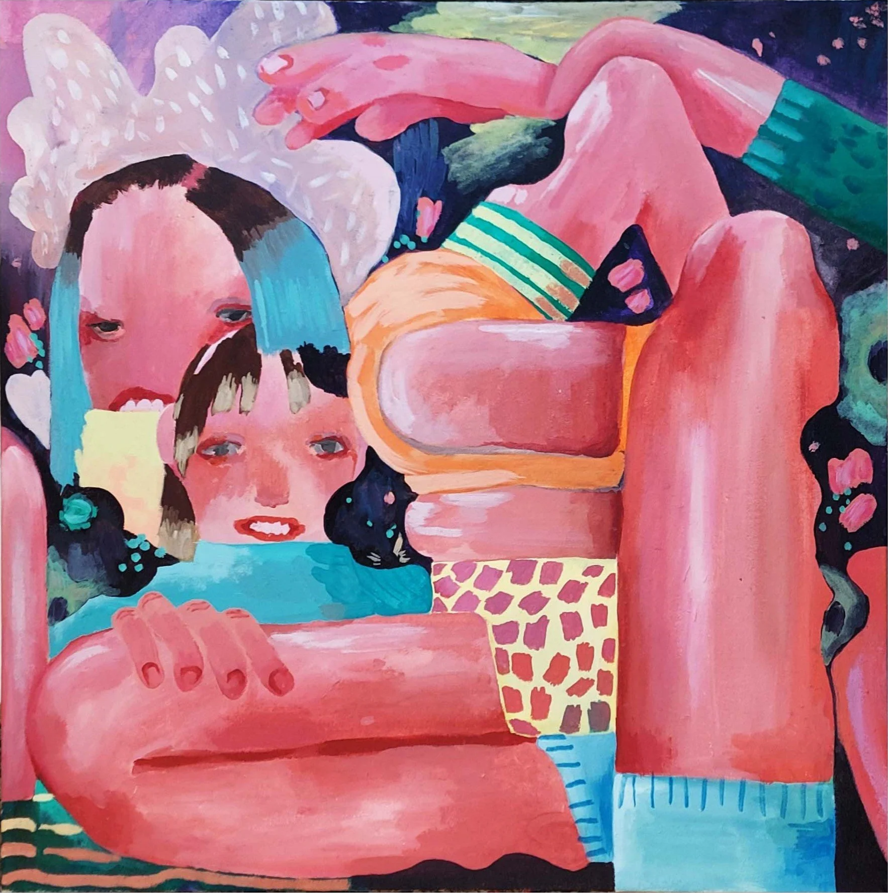 untitled (2021) 20"x20" acrylic on canvas